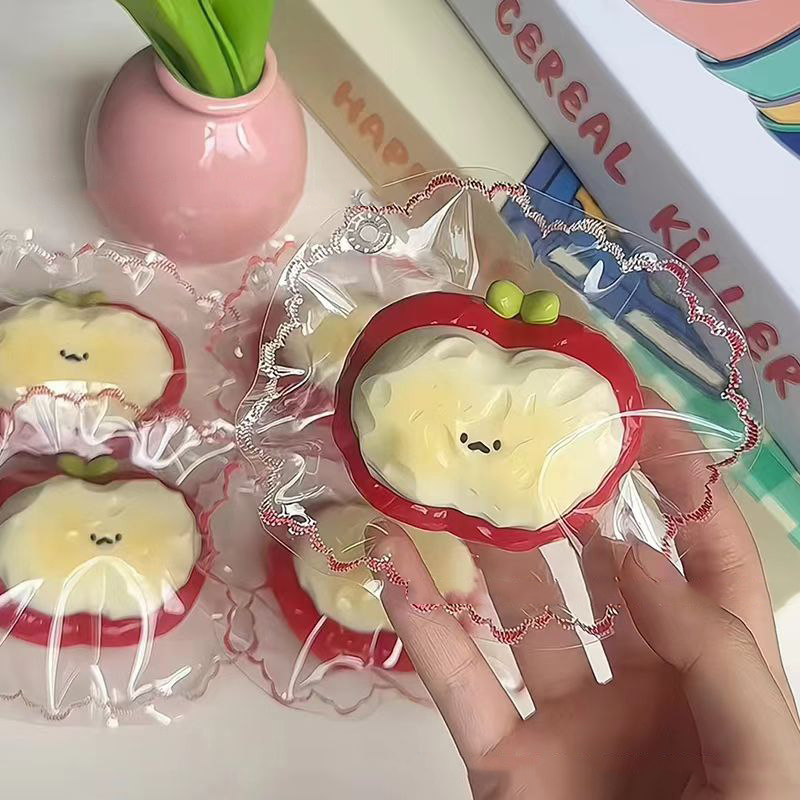 Food & Snacks Pdf - Apple Slice Squishy , Cute Smiley