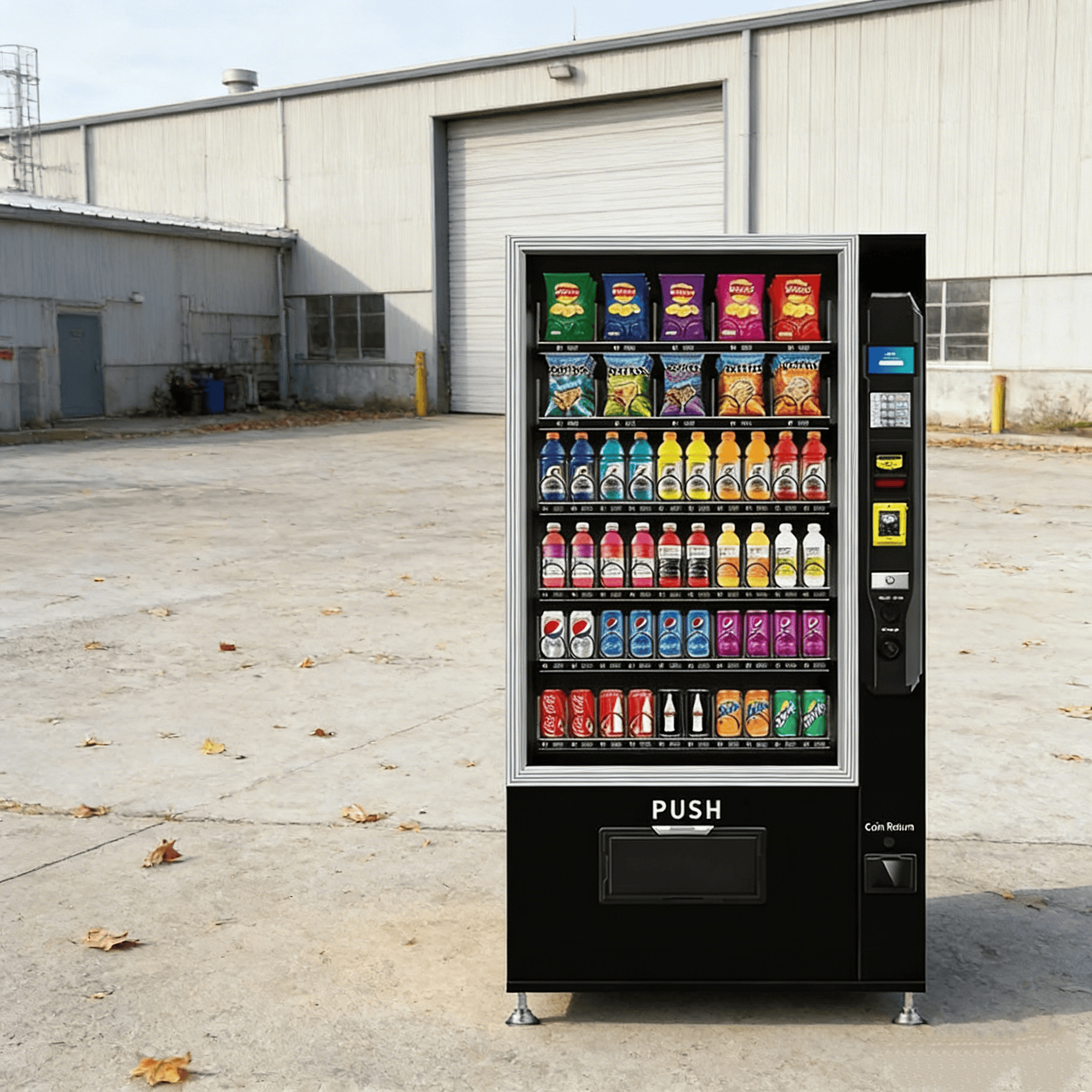 Food Snacks In Usa - Classic Combo Vending Machine with Refrigerator