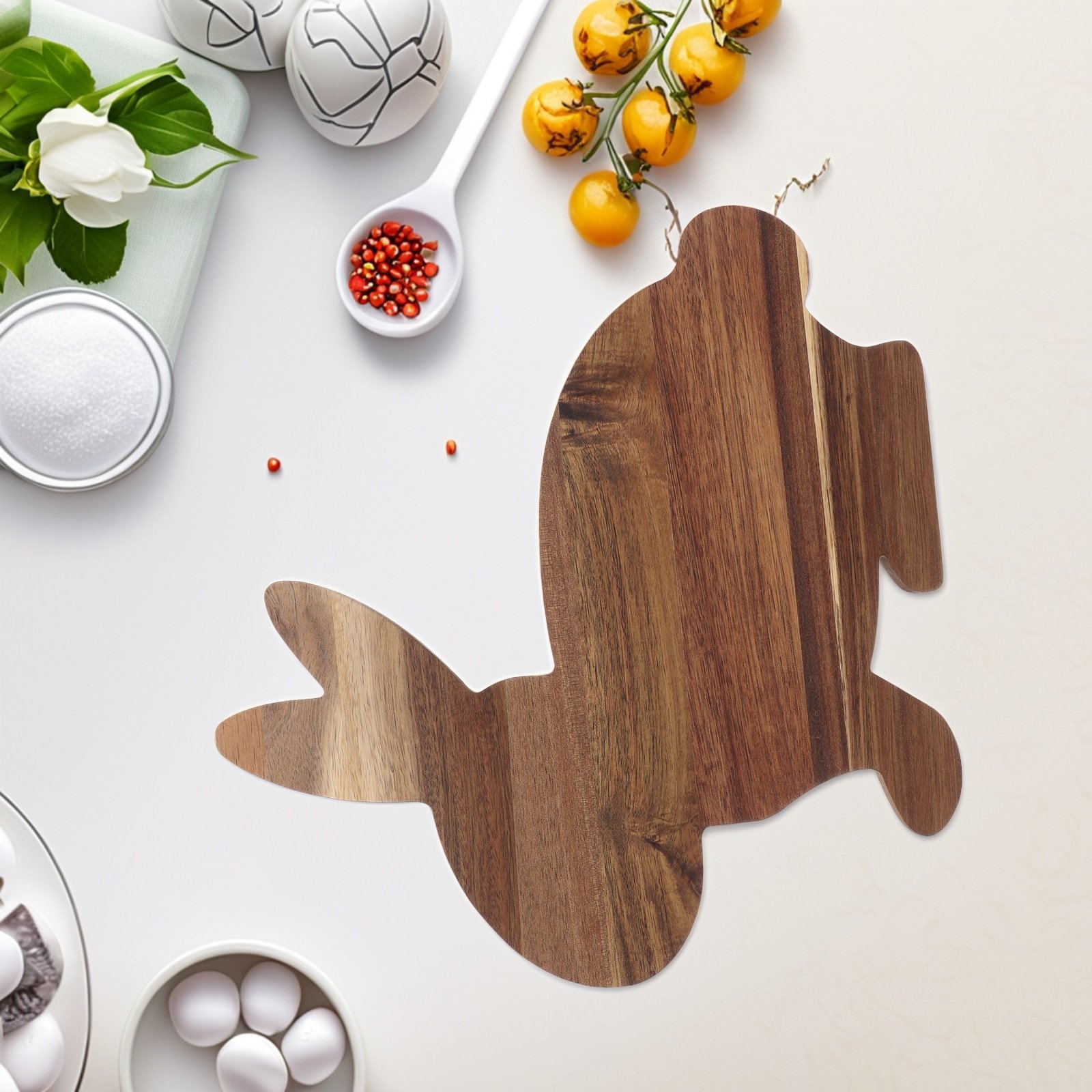 Food Snacks In Usa - Bunny Shaped Wooden Cutting Board for