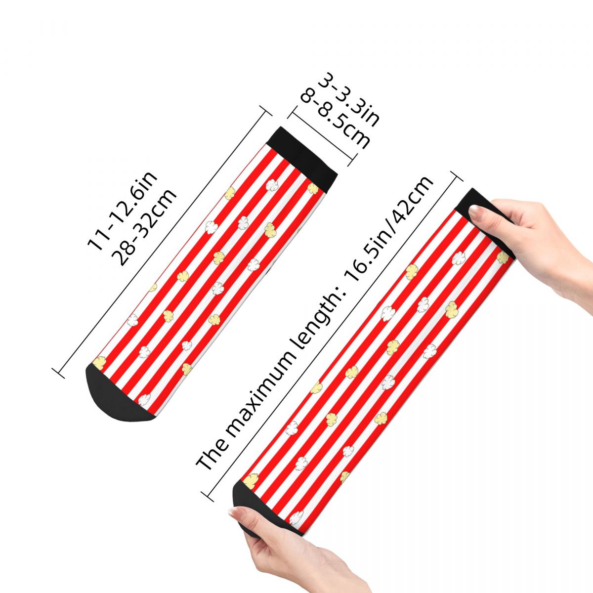 Cute Popcorn Striped Socks Sof - đánh giá và giá Food Lovers Snacks