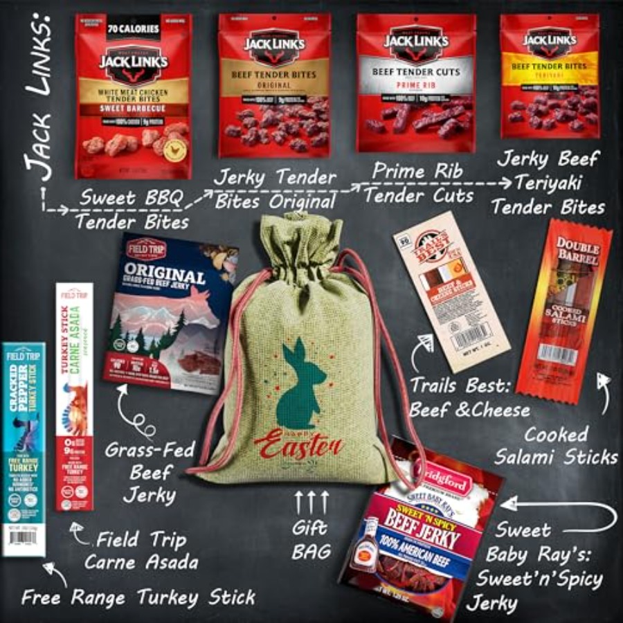 Beef Jerky Easter Basket For M - đánh giá và giá Jerky Beef Pack