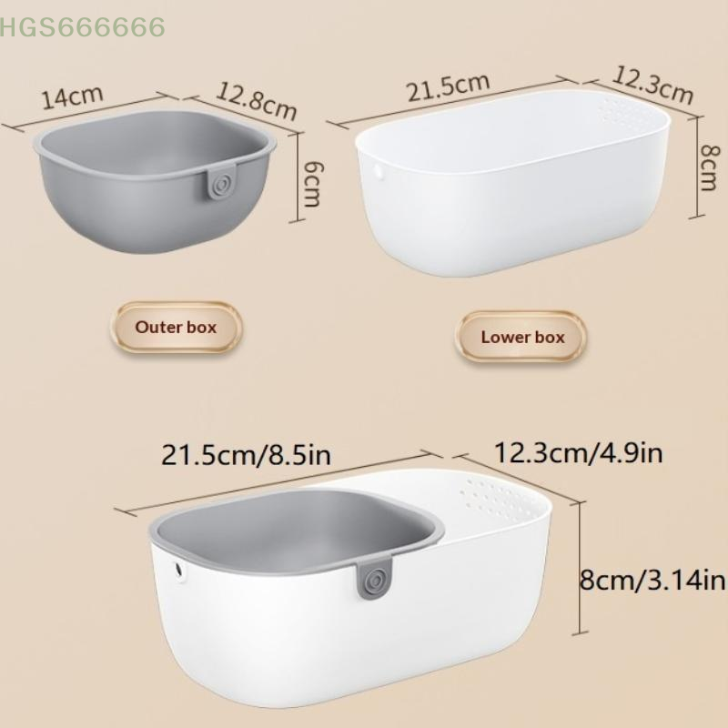 Double Layer Drain Basket Kitc - đánh giá và giá Quick Food Snacks
